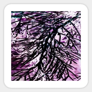 Purple Sky Pine Sticker